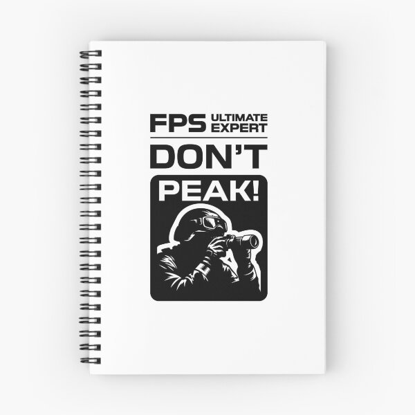 Item preview, FPS Ultimate Expert Don't Peak Black on White designed and sold by JohnnyVillas.