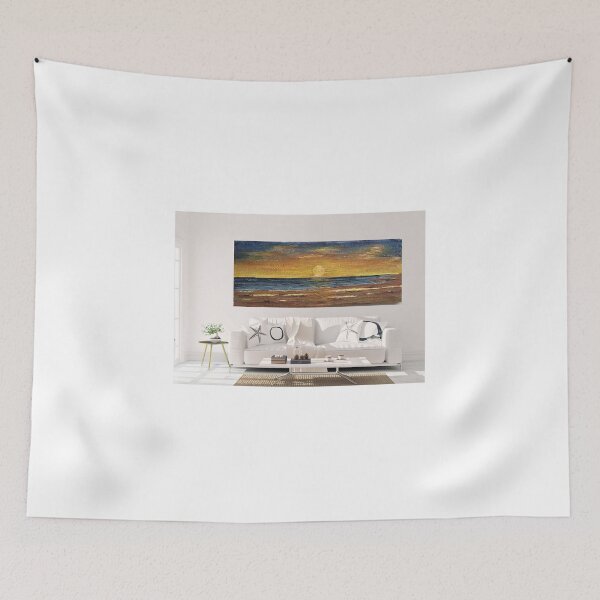 Item preview, Seescape, Landscape, Ontario Lake, bees-wax on wood-board, 24Hx58Lx1w inch, SKU 2011 designed and sold by Romeo Dobrota.