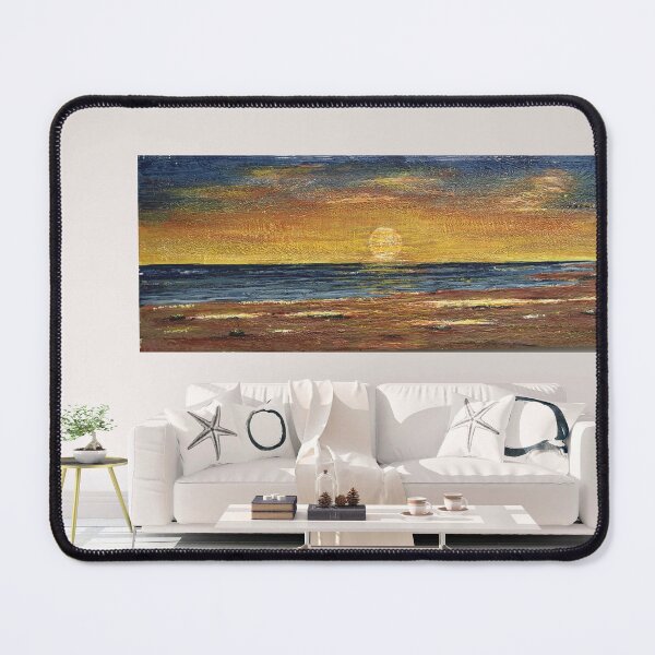 Item preview, Seescape, Landscape, Ontario Lake, bees-wax on wood-board, 24Hx58Lx1w inch, SKU 2011 designed and sold by Romeo Dobrota.