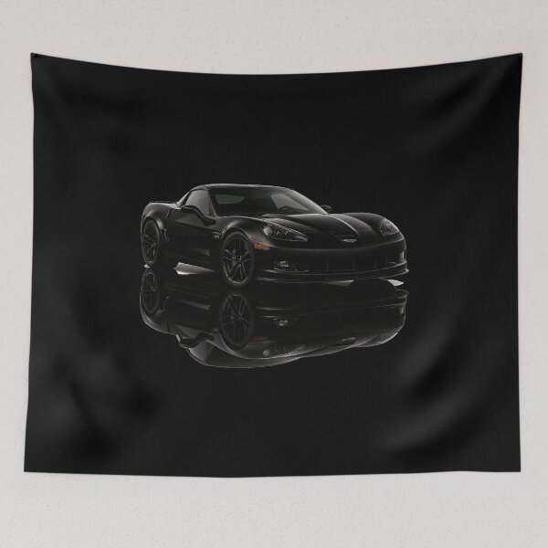 Item preview, C6 Corvette Z06 Black Edition – High-Detail Dark Art for Muscle Car Enthusiasts designed and sold by TheArtOfCar.