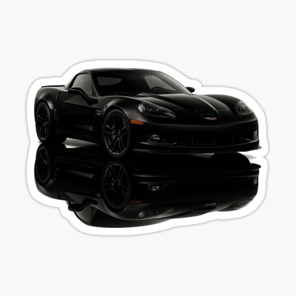 Item preview, C6 Corvette Z06 Black Edition – High-Detail Dark Art for Muscle Car Enthusiasts designed and sold by TheArtOfCar.