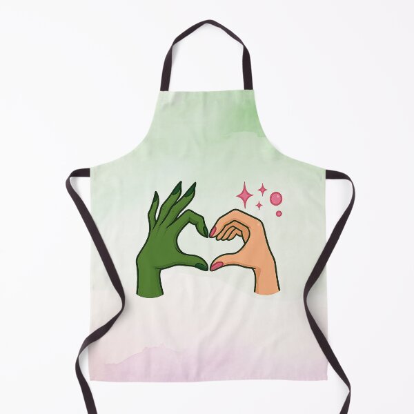 Item preview, Elphaba and Glinda Heart Hands – Wicked Musical Friendship Art designed and sold by PricklyBearArt.
