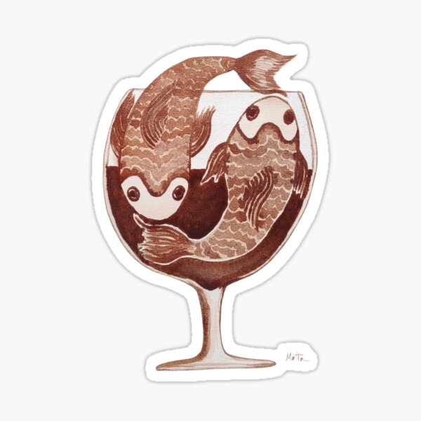 Item preview, Oeno-Astrology: Pisces in Wine 2 designed and sold by vinsurtoile.