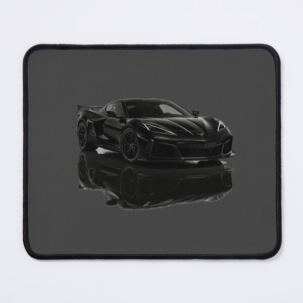 Item preview, Blacked Out C8 Corvette Z06 – Stealth Supercar Art with Reflective Mirror Finish designed and sold by TheArtOfCar.