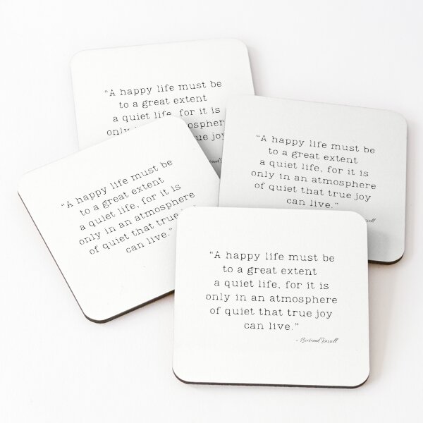 Item preview, A Quote about Silence by Bertrand Russell designed and sold by Poemit.