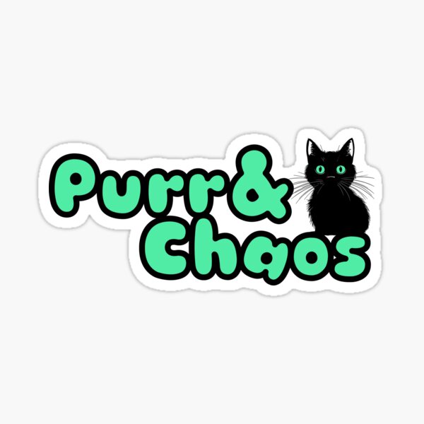 Item preview, Purr & Chaos - logo designed and sold by maggiehuth.