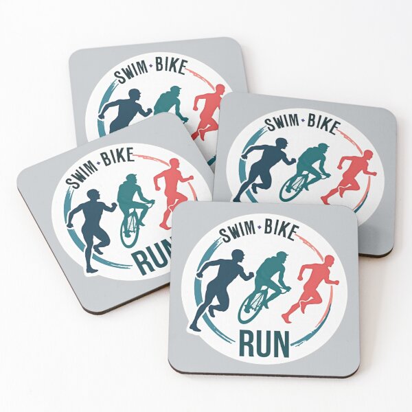Item preview, Swim, Bike, Run – Iconic Triathlon Motivation Sticker designed and sold by Triathlongram.