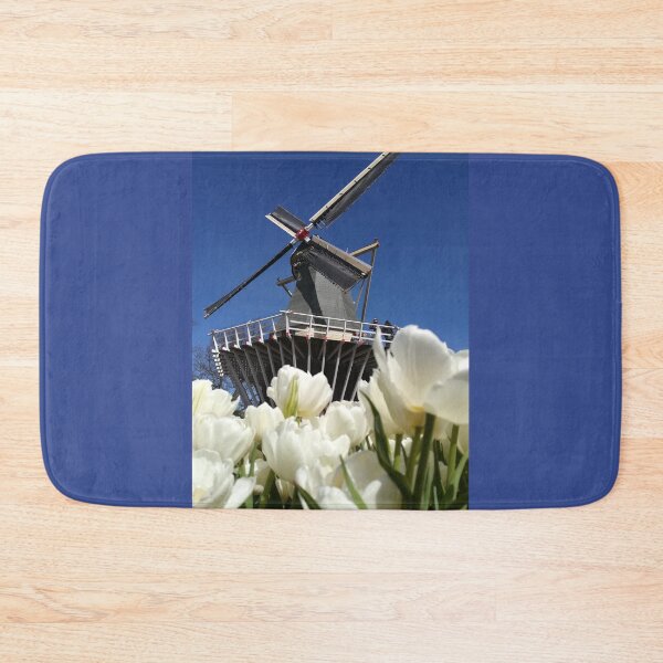 Item preview, Dutch windmill and tulips photography designed and sold by DiensDesign.