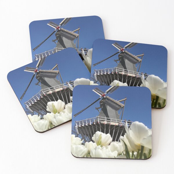 Item preview, Dutch windmill and tulips photography designed and sold by DiensDesign.