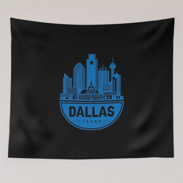 Item preview, Dallas City Skyline Blue designed and sold by JohnnyVillas.