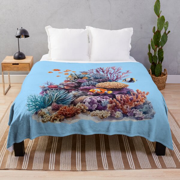 Item preview, Colorful Coral Reef Watercolor – Tropical Ocean Life T-Shirt designed and sold by AchaRat.