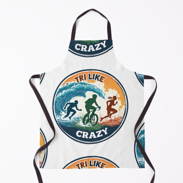 Item preview, TRI LIKE CRAZY – Bold Triathlon Motivation Sticker designed and sold by Triathlongram.