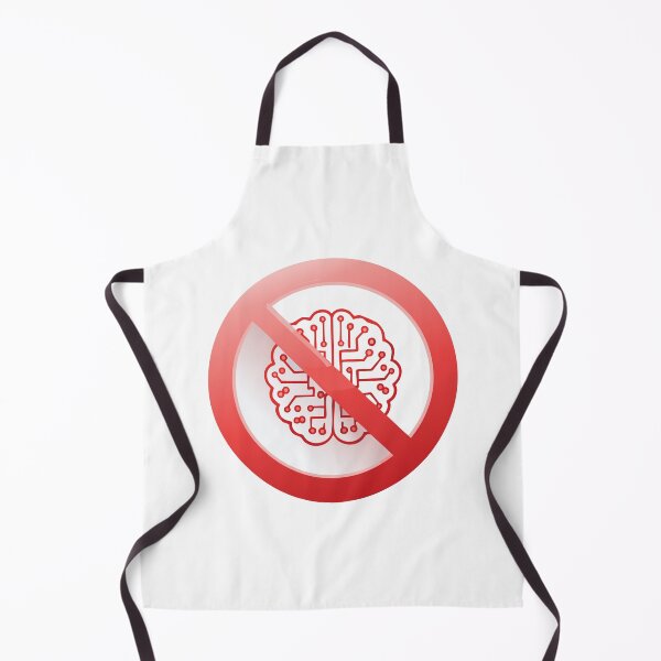 Item preview, Prohibition sign of using artificial intelligence, Do not use AI tools, Artificial Intelligence is not allowed, Anti Ai sign, No AI-Generated Content, Ban on artificial intelligence designed and sold by Danler.