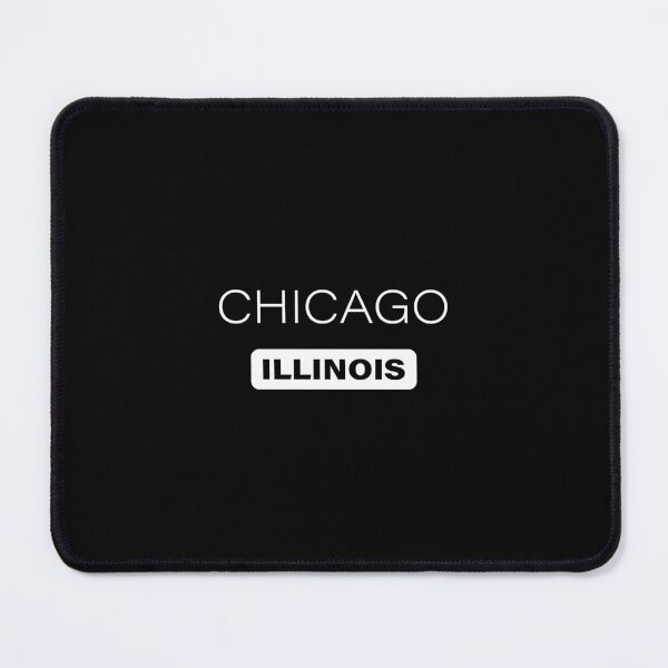 Item preview, Chicago City, Illinois, USA, Simple White Text designed and sold by JohnnyVillas.