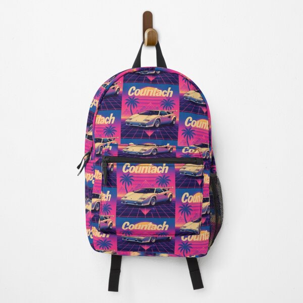 Item preview, Retro Lamborghini Countach Sunset Art – Vaporwave Miami 80s Aesthetic designed and sold by TheArtOfCar.