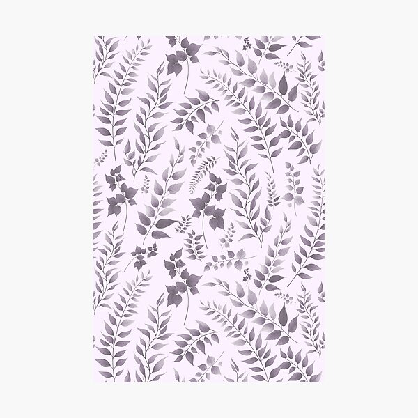 Item preview, Greenery Botanical Print Lavender Purple designed and sold by SilverPegasus.