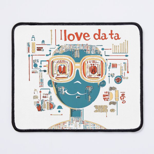 Item preview, I Love Data – Retro Tech-Inspired Geek Art designed and sold by MelaDizayn.