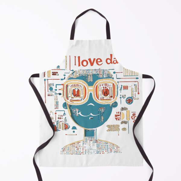 Item preview, I Love Data – Retro Tech-Inspired Geek Art designed and sold by MelaDizayn.