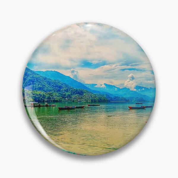 Item preview, Colorful Boats on Fewa Lake, Nepal designed and sold by Faruk Kalkan Travel Gallery.