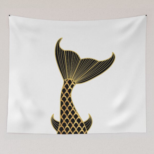 Item preview, Gold Mermaid Tail designed and sold by Sartoris Art.