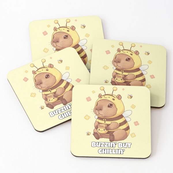 Item preview, Funny Capybara Dressed as Bee – Buzzin’ But Chillin’ Cute Animal Design designed and sold by imaginariun.