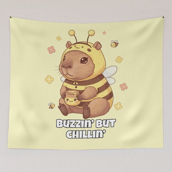 Item preview, Funny Capybara Dressed as Bee – Buzzin’ But Chillin’ Cute Animal Design designed and sold by imaginariun.