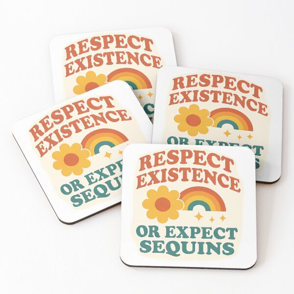 Item preview, Respect Existence or Expect Sequins – Retro Pride Art designed and sold by Haus Of Sin.