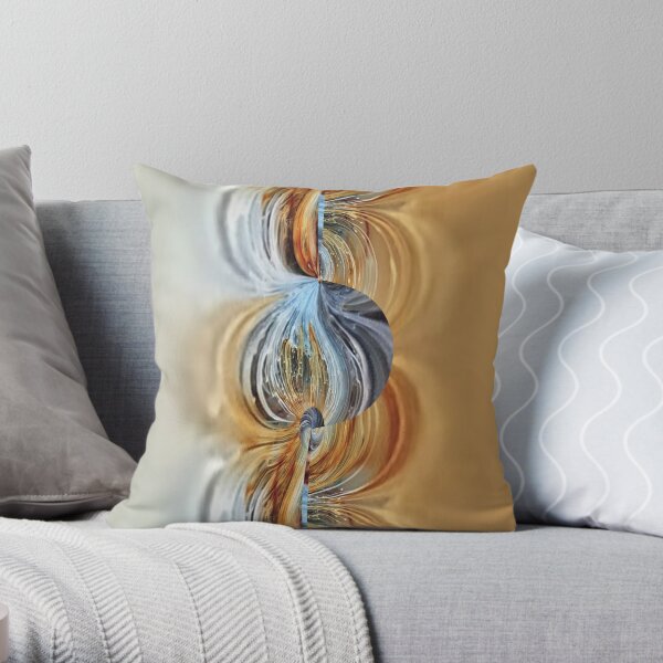Footprints of friendships lost Throw Pillow
