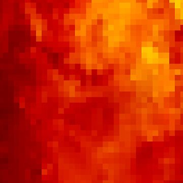 Artwork thumbnail, Vibrant Fire Pixelated Pattern by K9ish