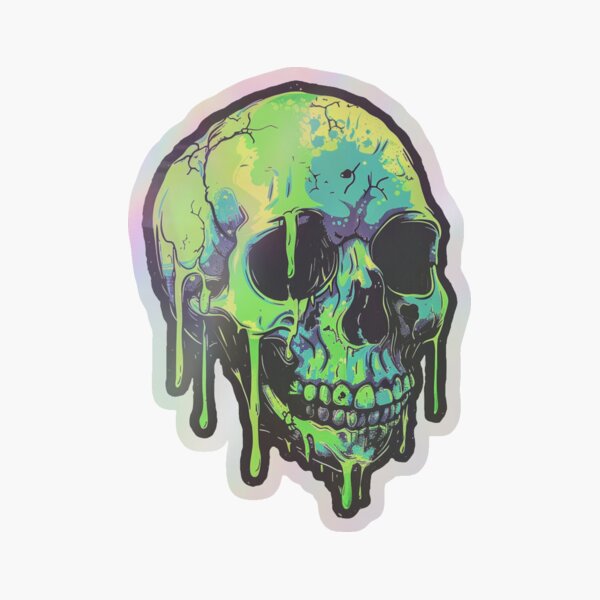 Item preview, radioactive skull designed and sold by HauntedEmporium.