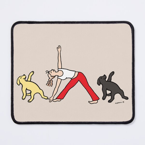 Item preview, Yoga Mom and Labradors Black and Yellow designed and sold by HappyLabradors.