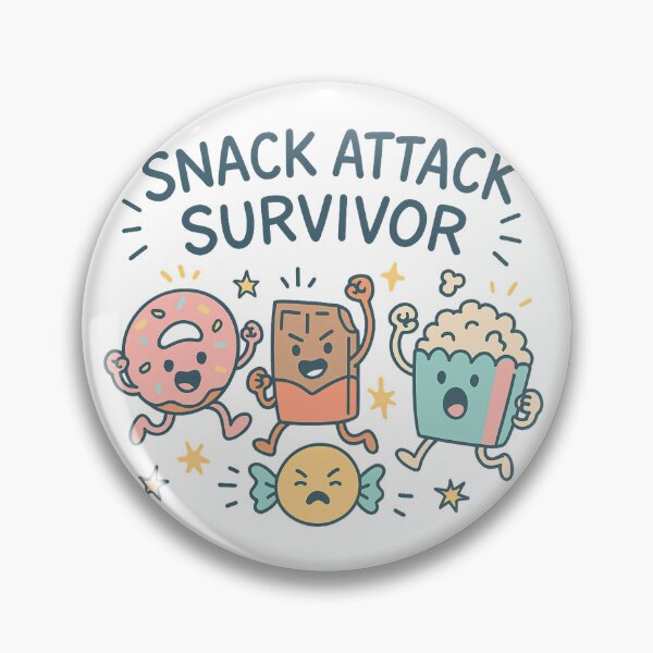 Item preview, Snack Attack Survivor - Funny Cute Doodle Style designed and sold by Infinity Drip Design.