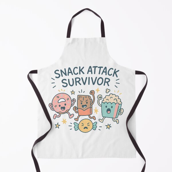 Item preview, Snack Attack Survivor - Funny Cute Doodle Style designed and sold by Infinity Drip Design.