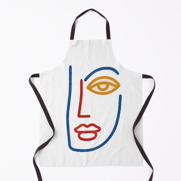 Item preview, Minimal Abstract Face Line Art – Modern Colorful Portrait Design designed and sold by weirdfishes123.