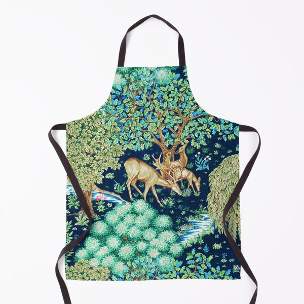Item preview, William Morris Deer by a Brook Indigo designed and sold by Marymarice.