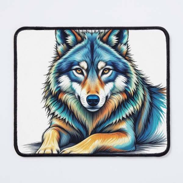 Artikelvorschau, Wolf Illustration entworfen und verkauft von kamitkamit.