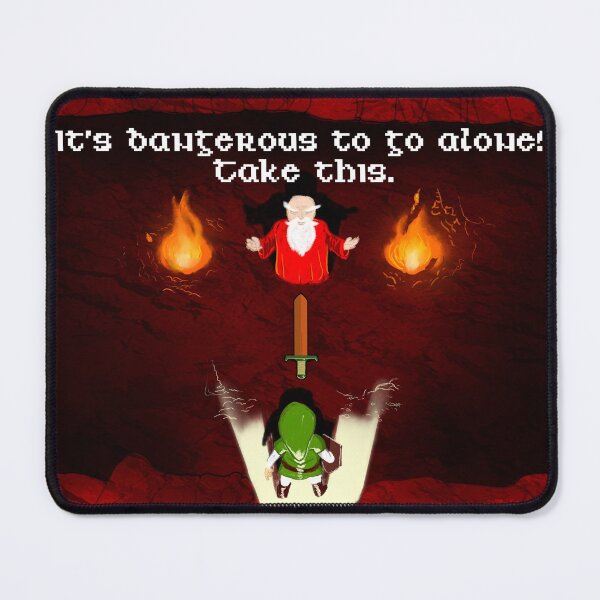 Item preview, It's Dangerous to Go Alone designed and sold by SirGryphon's Art.