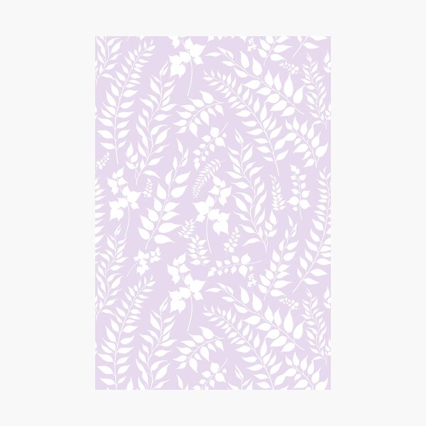 Item preview, Greenery Botanical Print Lavender and White designed and sold by SilverPegasus.