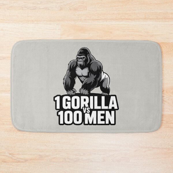 Item preview, 100 men vs 1 gorilla designed and sold by digilabs.