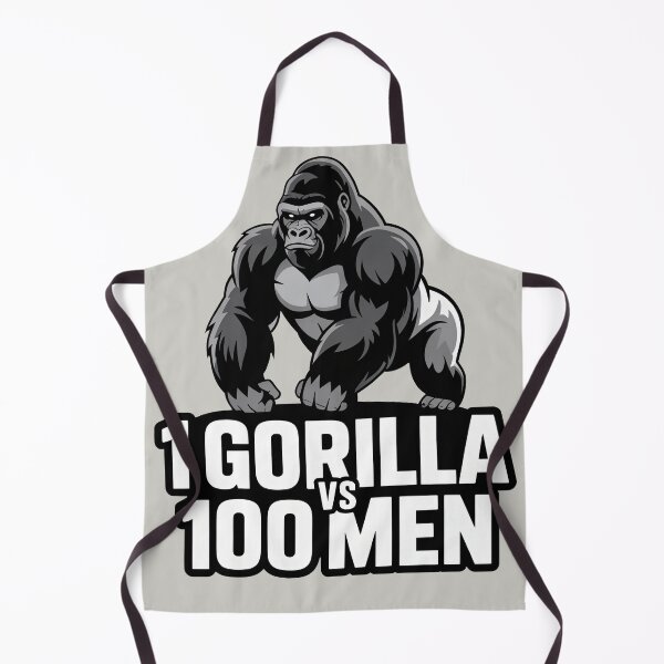 Item preview, 100 men vs 1 gorilla designed and sold by digilabs.