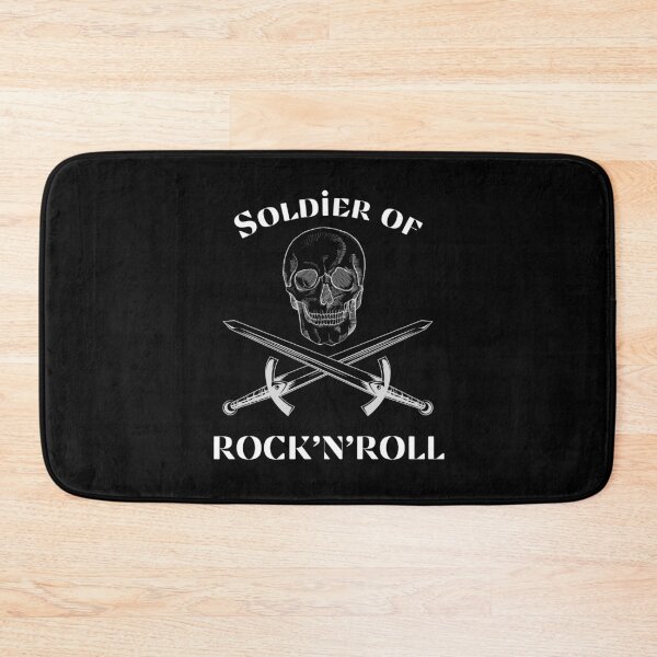 Item preview, Soldier Of Rock'nRoll Crossed Swords Skeleton Design designed and sold by OldSkullDesigns.