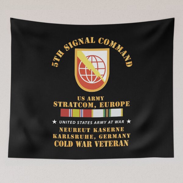 Item preview, Army - 5th Signal Command - SSI, USA STRATCOM, EUR, Karlsruhe, Germany w COLD SVC X 300 designed and sold by Military Insignia Products.