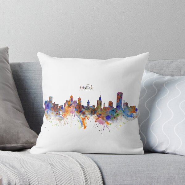 Item preview, Buffalo Skyline Watercolor designed and sold by caracatita75.