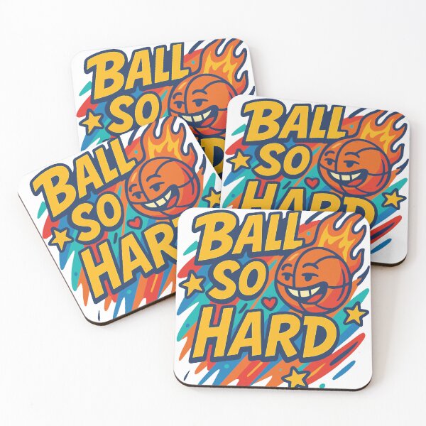 Item preview, Ball So Hard - Funny Basketball Sticker designed and sold by Emanova9.