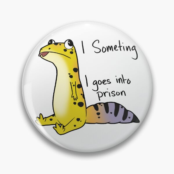 Item preview, Gecko Goes Into Prison designed and sold by HoundsSnack.