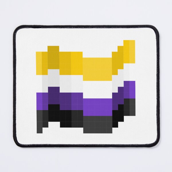 Item preview, Pixel Pride Flag Nonbinary designed and sold by HarveyHandcraftsandDesigns.