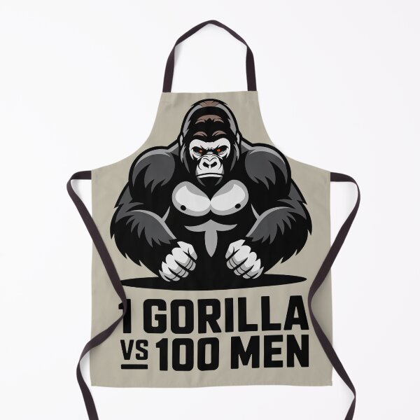 Item preview, gorilla vs 100 men designed and sold by digilabs.