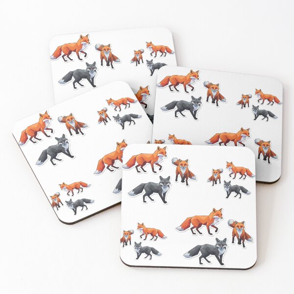 Item preview, Geometric Foxes, Fox Illustration, Fox Sticker, Stylized Fox designed and sold by Alta-store.