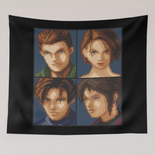 Item preview, Resident Evil Characters Pixel Art designed and sold by AlleenasPixels.