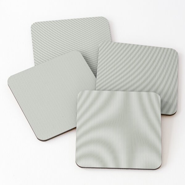 Item preview, Moss Green White Wide Vertical Stripes designed and sold by Feeling Artsy.